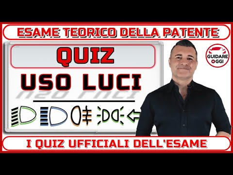 QUIZ ON THE USE OF LIGHTS - THE OFFICIAL QUESTIONS FOR THE DRIVING LICENSE EXAM.