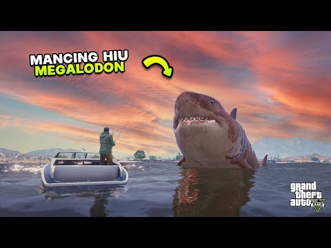 MANCING IKAN HIU MEGALODON - GTA 5 MOD