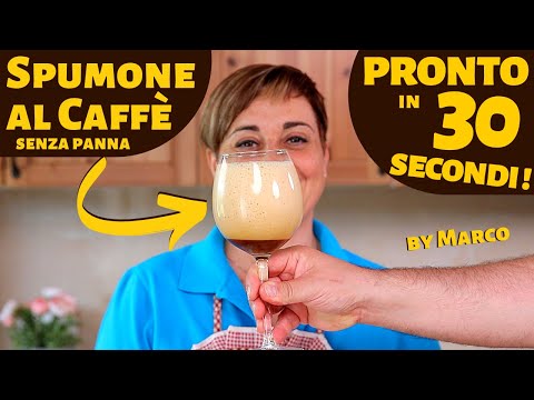 COFFEE SPUMONE 30 Sec Ready - Milk and Cream free -  Easy Recipe