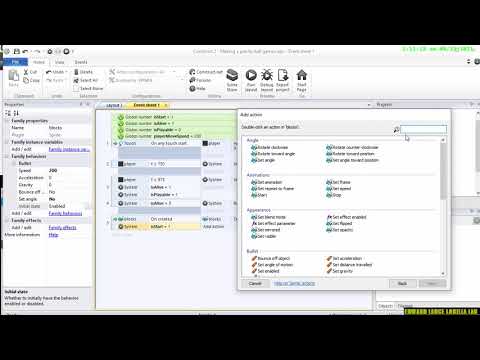 【Construct 2】setting up the starting logic and the block logic Making a gravity ball game