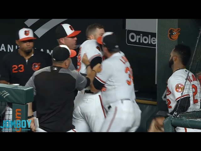 Chris Davis and Brandon Hyde go at each other in the dugout, a breakdown