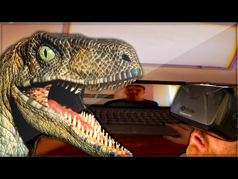 VELOCIRAPTOR IN OCULUS RIFT?! | Don't Let Go