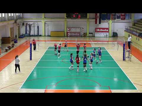 1. LIGA OSSDŽ - MLAĐE KADETKINJE 2022/23 - 08.KOLO - OK RIBOLA KAŠTELA - ŽOK DUBROVNIK - 28.01.2023