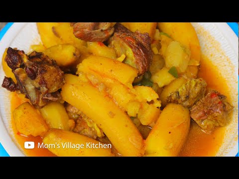 How To Cook Matoke & Meat Katogo - Ugandan Food - Mom's Village Kitchen
