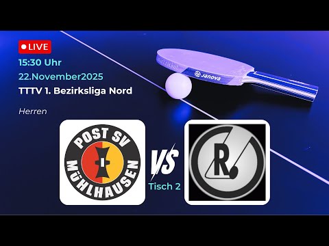 TTC 1951 Weimar vs. Post SV Mühlhausen IV | TTTV 1. Bezirksliga Nord Tischtennis Herren Tisch 2