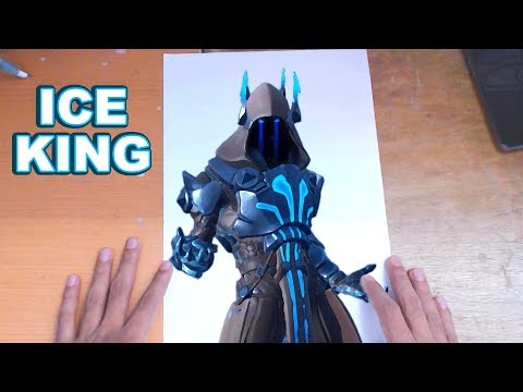 FORTNITE Drawing THE ICE KING - How to Draw ICE KING ...