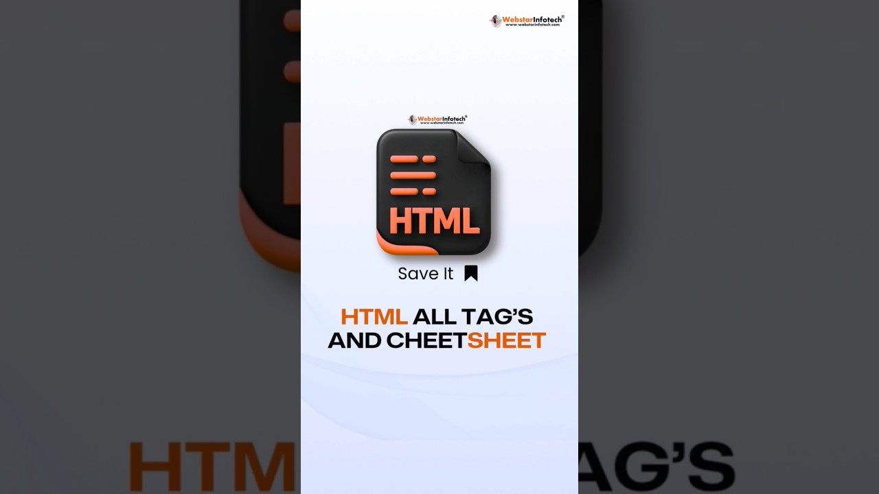HTML All Tags in 30 Seconds ⚡| Ultimate HTML Cheat Sheet for Beginners