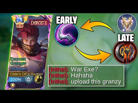 GRANGER NEW ONE SHOT BUILD🔥 NEW BROKEN FIRST ITEM FOR EARLY AND LATE GAME DAMAGE HACK | MLBB