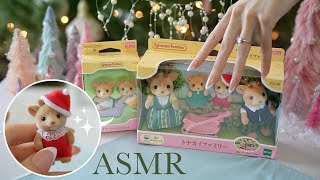 ASMR Unboxing a Tiny Santa 💝 Sylvanian Families Holiday Set