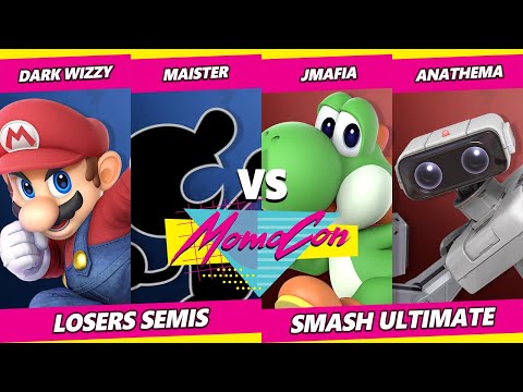 MomoCon 2022 Losers Semis - Dark Wizzy & Maister Vs. JMafia & Anathema - SSBU Ultimate Tournament