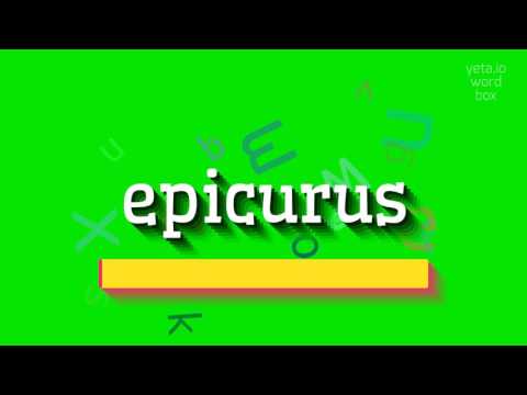 How to say "epicurus"! (High Quality Voices)