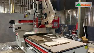MÁY CNC TRUNG TÂM KHOAN 5 MẶT THAY DAO TỰ ĐỘNG WOODMASTER