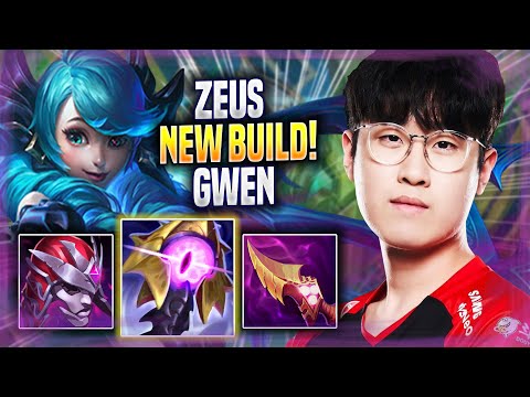 ZEUS TRIES NEW GWEN BUILD! - T1 Zeus Plays Gwen TOP vs Jax! | Season 2022