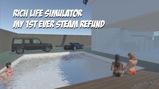 Rich life simulator: My 1st ever steam refund  (vr "game")