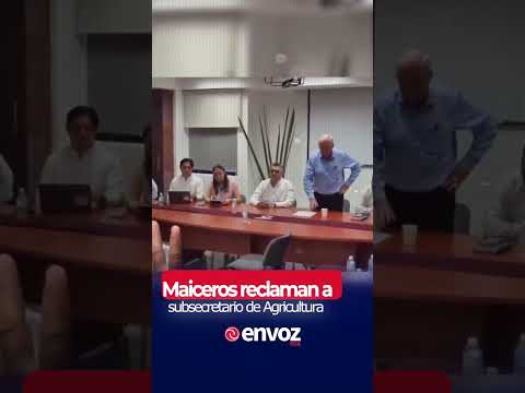 Maiceros reclaman a subsecretario de Agricultura