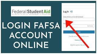 How to Login FAFSA Account Online 2023?