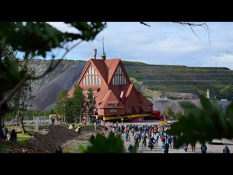 Video Thumbnail: Historische Kirche von Kiruna in Schweden wird um fünf Kilometer verlegt