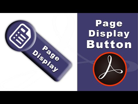 How to create Page Display Button in fillable pdf form using adobe acrobat pro 2017