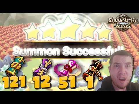 51 L&D SUMMONS! & 7th Anniversary Scrolls (Summoners War)