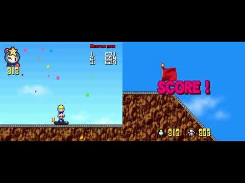 Bomberman Land 2 Touch DS - Controlling NPC and playing Acrobat Aqua