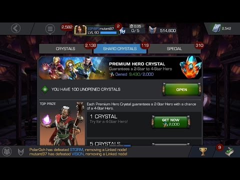 100 disappointing premium hero crystals opening! | Marvel Contest of Champions