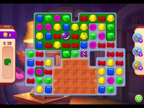 HomeScapes Level 6476 no boosters (33 moves)