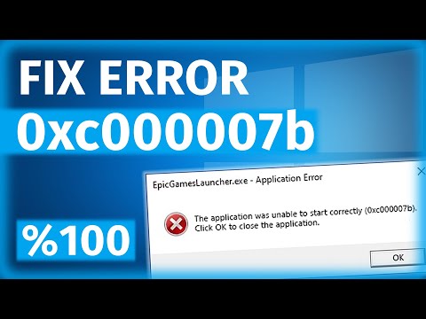 Fix 0xc00007b Application Error (%100 FIX) for Any Games or Apps | unable to start correctly error