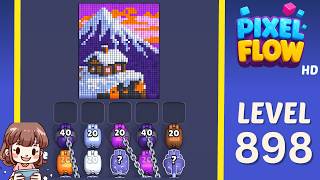 Pixel Flow Level 898 Solution Walkthrough