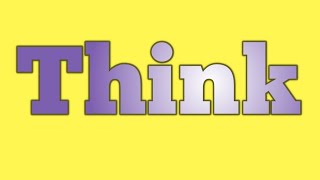 Think I thought on think I today's thought I thought of the day I thoughts1234....