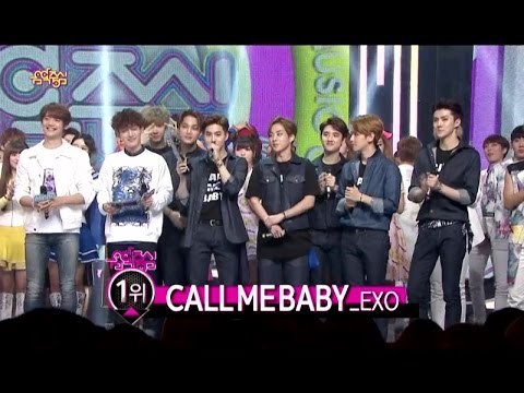 [HOT] EXO Top honor, Award acceptance speech,  엑소 1위, 수상소감 Show Music core 20150411