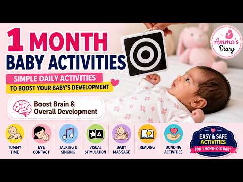 1 Month Baby Activities | Simple Bonding Ideas!