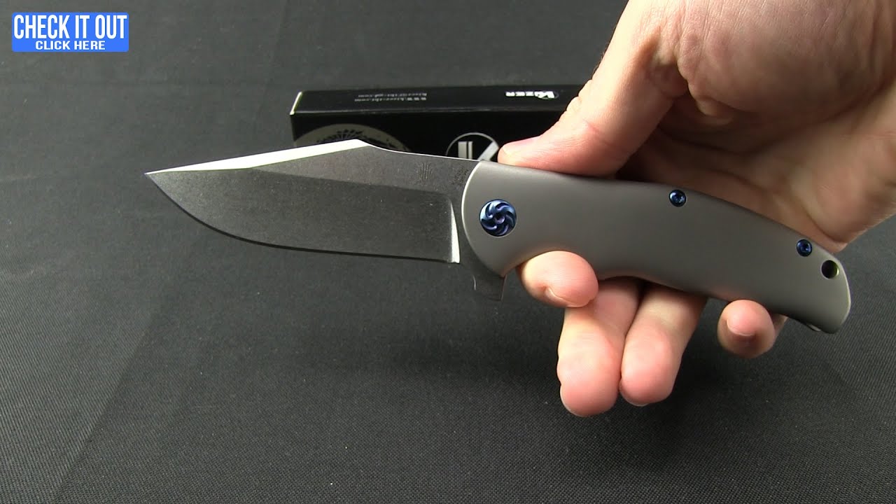 Kizer Laconico Intrepid Flipper Frame Lock Knife (3.625" Stonewash) Ki4468A1