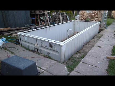 Part 1 of 3  DIY  build your own Shipping Container Pool under  5000€