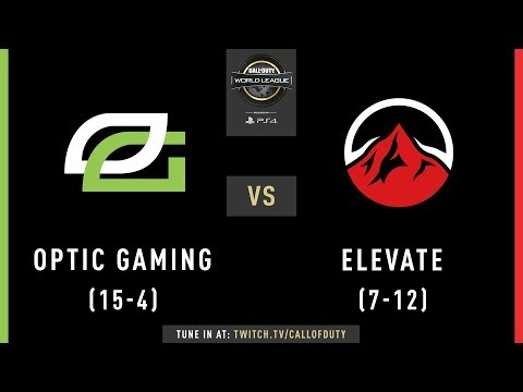 Optic Gaming vs Elevate | CWL Pro League 2019 | Cross-Division | Week 12 | Day 2