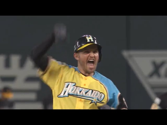 【3回裏】走者一掃!! ファイターズ・レアード  同点タイムリー2ベース!! 2017/5/26 F-H