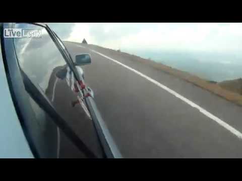 Car mounted camera footage of Jeremy Foley Crash: Pikes Peak International Hill Climb 2012