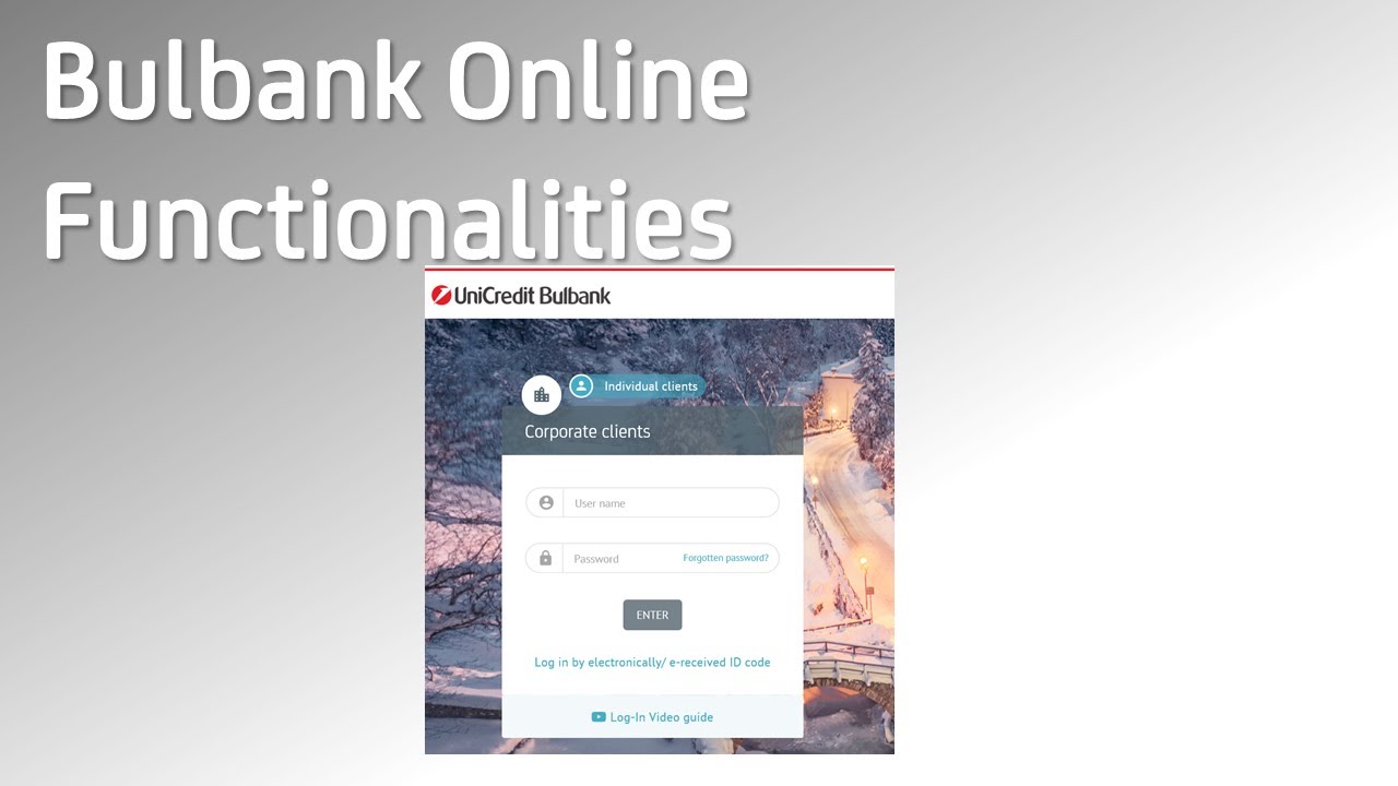 Bulbank Online - Overview and main functionalities