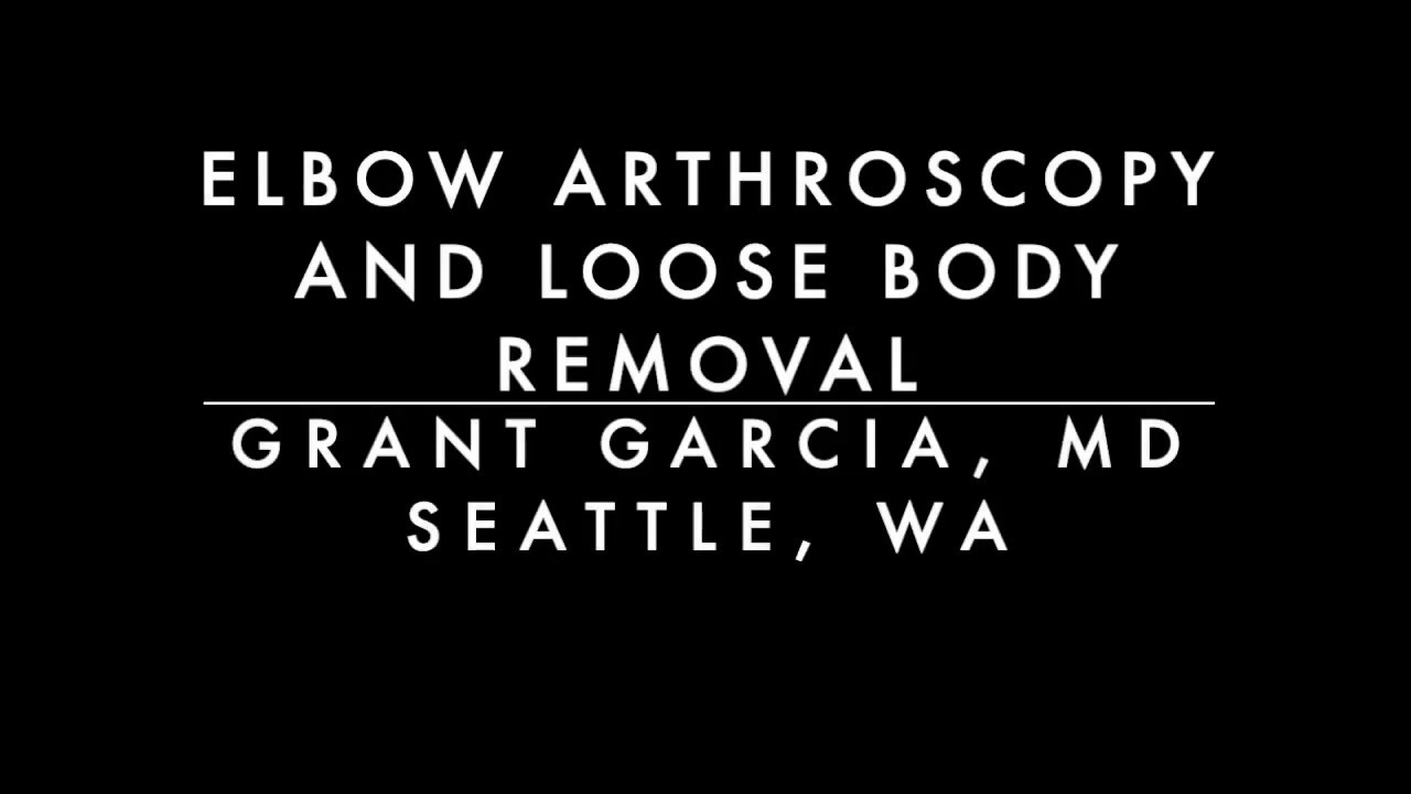 Dr. Garcia demonstrates his elbow arthroscopy technique in a former high level gymnast.