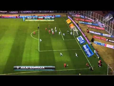 Gol Barraza. San Lorenzo 0 Argentinos 1. Fecha 3. Torneo Inicial 2013