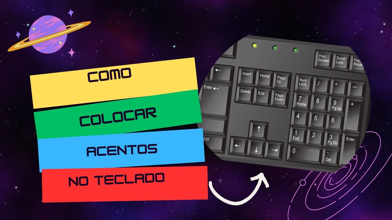 Como colocar acentos no teclado