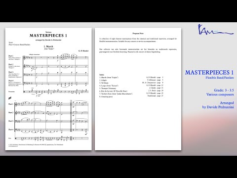 MASTERPIECES 1, arr. by Davide A. Pedrazzini - Score & Sound