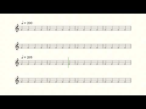 BPM 150-300 Smart Metronome (Accelerating Tempo)