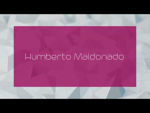 Humberto Maldonado - appearance