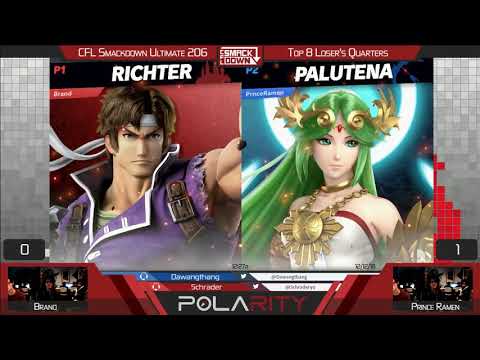 CFL Smackdown 206 Ultimate - Brand (Richter) vs PrinceRamen (Palutena) - Losers Quarters