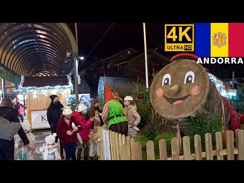 Passeio a pé de Natal em Andorra la Vella | Andorra Travel Video Blog