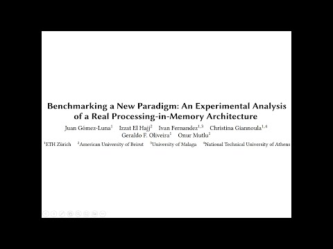Seminar in Computer Architecture S8: Benchmarking a New Paradigm (F22)