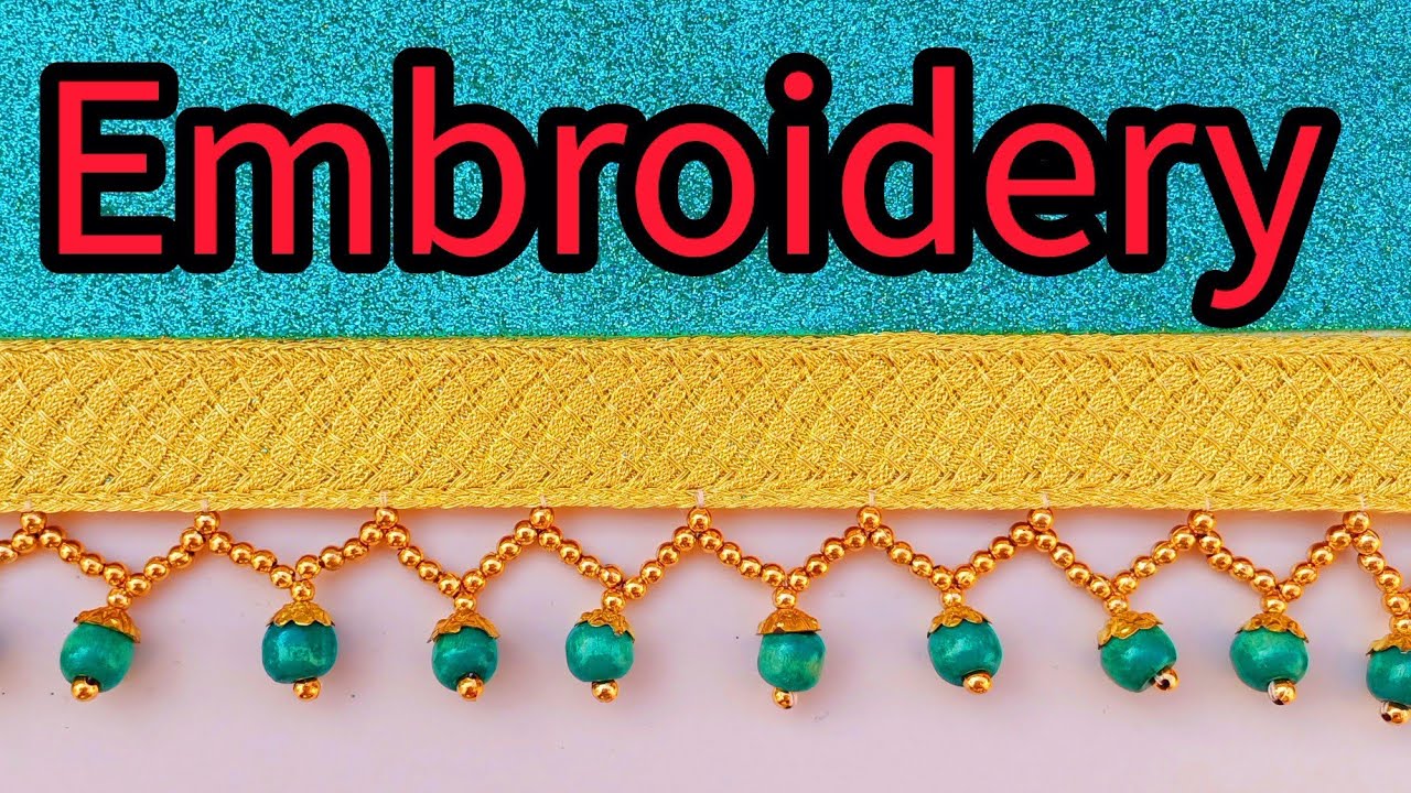 Teaching how to sew fancy embroidery