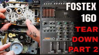 Video thumbnail for Fostex 160 | Tear Down |  2  | Transport | Analysis | change belts & pinch roller by Tetrakan