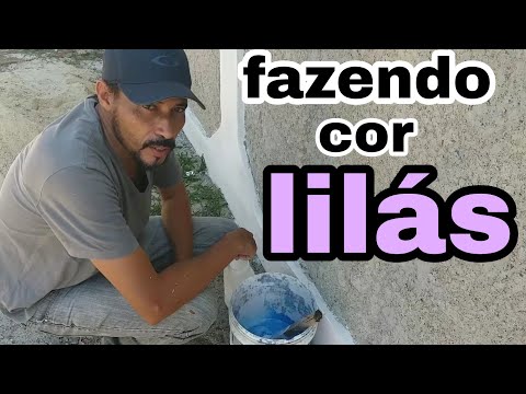 misturando cores pra fazer lilás  #pintura #obra #moldura