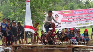 Download lagu Lomba Naik Sepeda di atas air HUT KemRI ke 74 Di Nias Selatan mp3